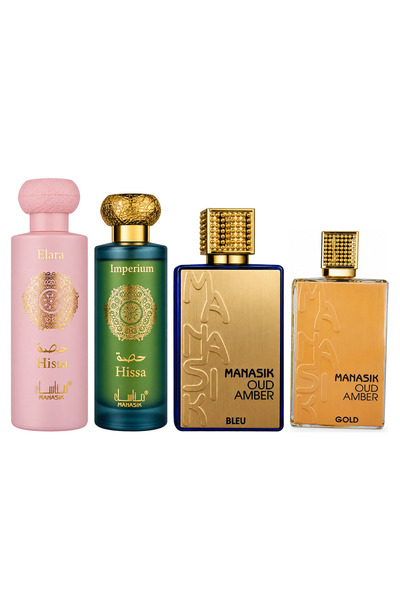 MANASIK Set 4 parfumuri Manasik, Hissa Elara + Hissa Imperium + Oud Amber Ble...