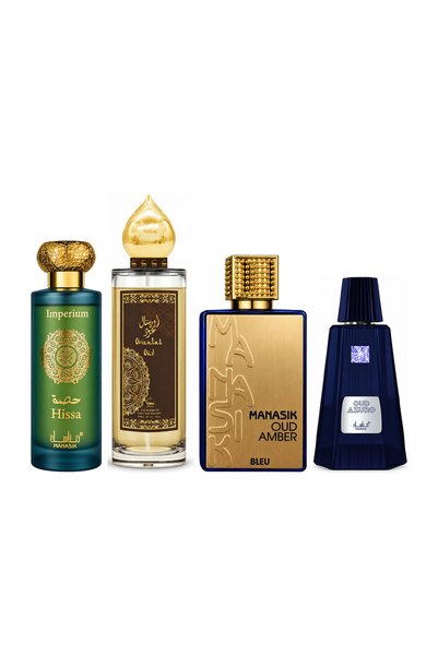 MANASIK Set 4 parfumuri Manasik, Hissa Imperium + Oriental Oud + Oud Amber Bl...