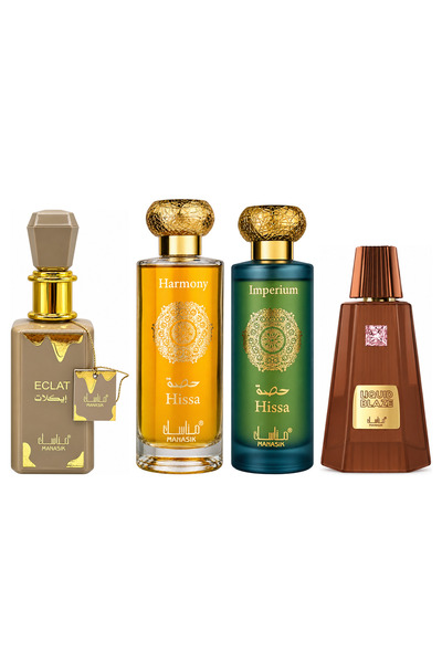 MANASIK Set 4 parfumuri Manasik, Eclat + Hissa Harmony + Hissa Imperium + Liq...
