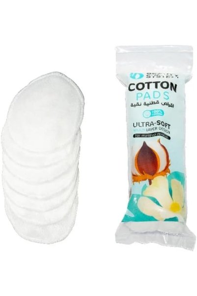 BEAUTY SYSTEM Pure Cotton Pads, 100% Cotton, Makeup Remover, Soft and Effecti...