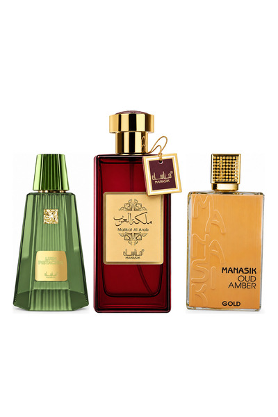 MANASIK Set 3 parfumuri Manasik, Lush Pistachio + Malikat al Arab + Oud Amber...
