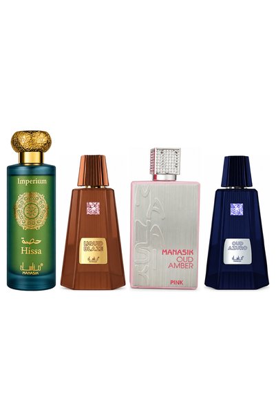 MANASIK Set 4 parfumuri Manasik, Hissa Imperium + Liquid Blaze + Oud Amber Pi...