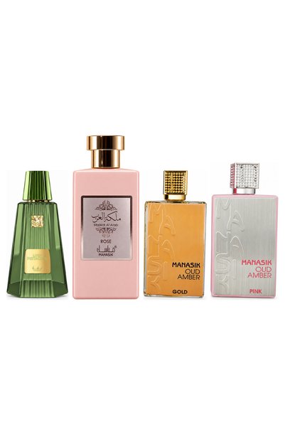 MANASIK Set 4 Manasik, Lush Pistachio + Malikat al Arab Rose + Oud Amber Gold...