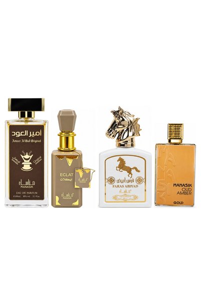 MANASIK Set 4 parfumuri Manasik, Ameer al Oud Original + Eclat + Faras Abiyad...