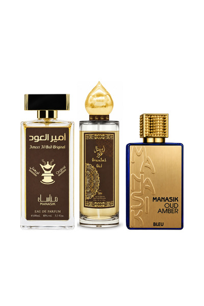 MANASIK Set 3 parfumuri Manasik, Ameer al Oud Original + Oriental Oud + Oud A...