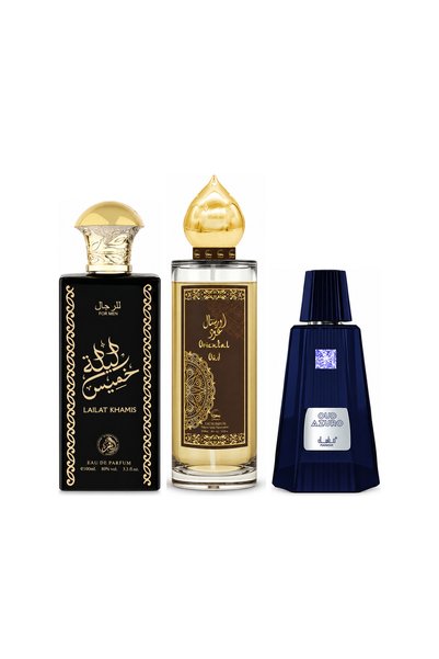 MANASIK Set 3 parfumuri Manasik, Lailat Khamis + Oriental Oud + Oud Azuro, ED...