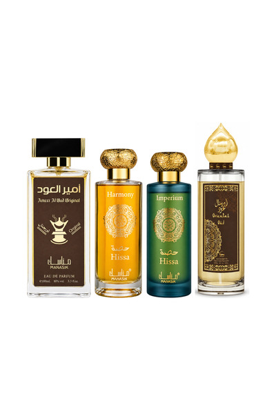 MANASIK Set 4 Manasik, Ameer al Oud Original + Hissa Harmony + Hissa Imperium...