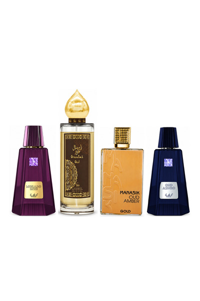 MANASIK Set 4 parfumuri Manasik, Morado Luxe + Oriental Oud + Oud Amber Gold ...