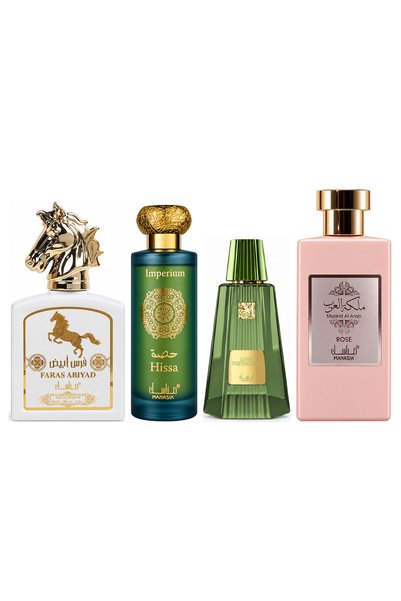 MANASIK Set 4 Manasik, Faras Abiyad + Hissa Imperium + Lush Pistachio + Malik...