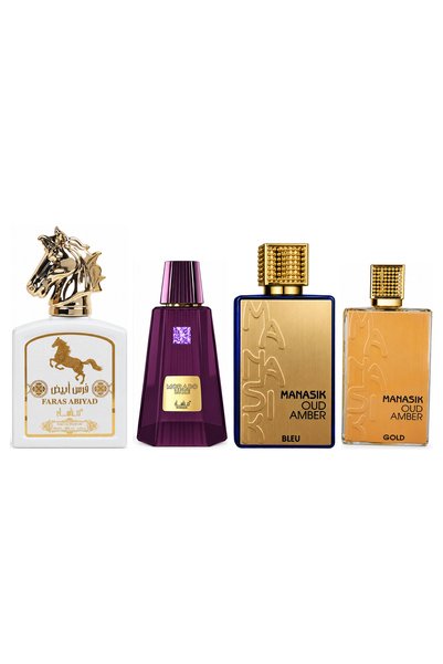MANASIK Set 4 parfumuri Manasik, Faras Abiyad + Morado Luxe + Oud Amber Bleu ...