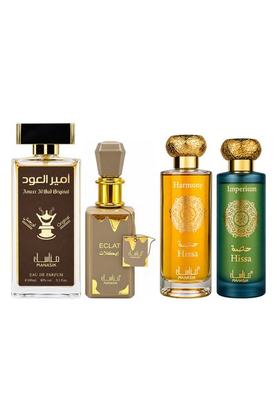 MANASIK Set 4 parfumuri Manasik, Ameer al Oud Original + Eclat + Hissa Harmon...