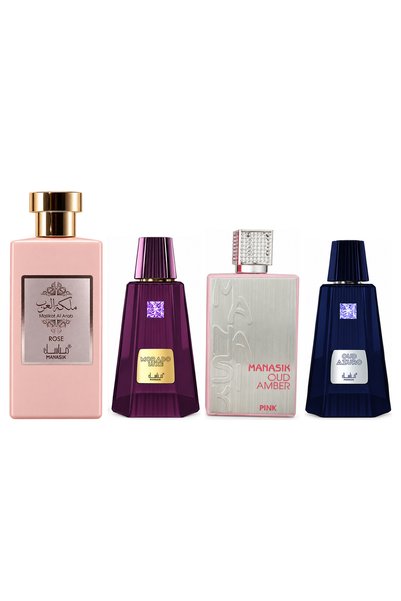 MANASIK Set 4 parfumuri Manasik, Malikat al Arab Rose + Morado Luxe + Oud Amb...