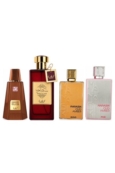 MANASIK Set 4 Manasik, Liquid Blaze + Malikat al Arab + Oud Amber Gold + Oud ...