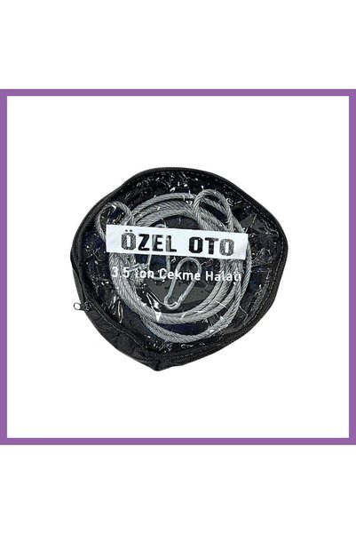 Bezos 3.5 Ton Araç Çekme Halatı Çelik BZSSS