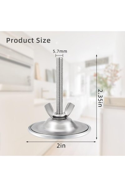 Yelajoy 2-Inch Stainless Steel Kitchen Sink Hole Covers, Faucet Hole Plugs fo...