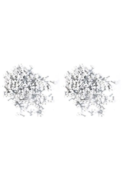 Lawazim Cable Clip -200 Piece 9mm- Mess-Free Wire Organizer with Metal Nail f...