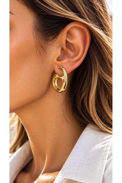Adata Jewelry Delicate Drop Women's Earrings / Brass-Plated / Gold Color