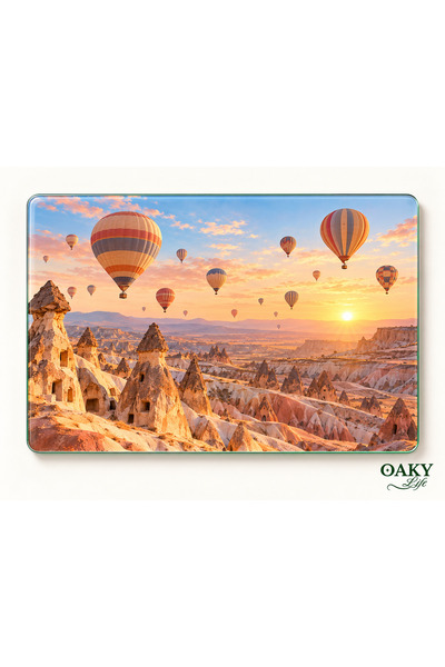 OAKY Life Cappadocia Morning 35x25 cm 6 mm Tempered Glass Cutting Board