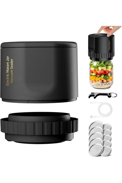 NIUB Electric Mason Jar Vacuum Sealer Kit, Electric Vacuum Sealer for Preserv...