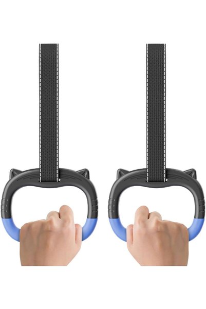 TERRIFI Gymnastics Rings, 440 LBS Load Capacity Adjustable with Straps, Calis...