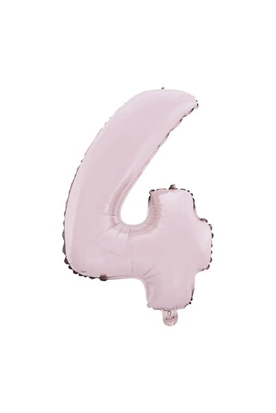 26 inç Mat Pembe 4 Rakam Folyo Balon