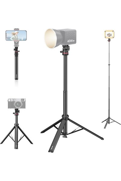 ulanzi MT-80 Aluminum Tripod Stand, 7FT Extendable Camera Phone Tripod for Tr...
