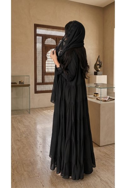 Abay-ti Fashionable Women's Layered Abaya (Available in Multiple Colors)