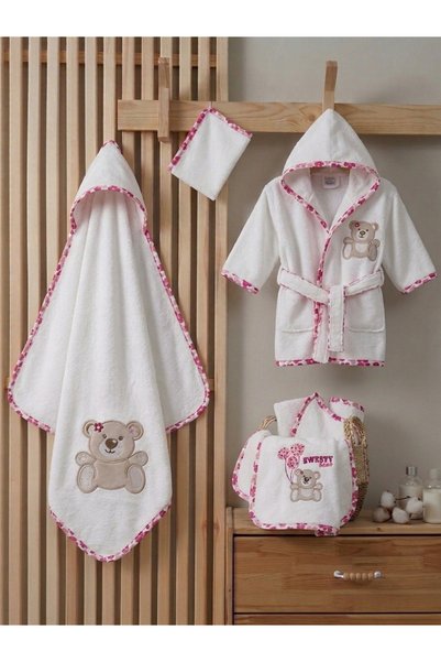 Özdilek Sweet Bear Yenidoğan Bebek Seti Pembe