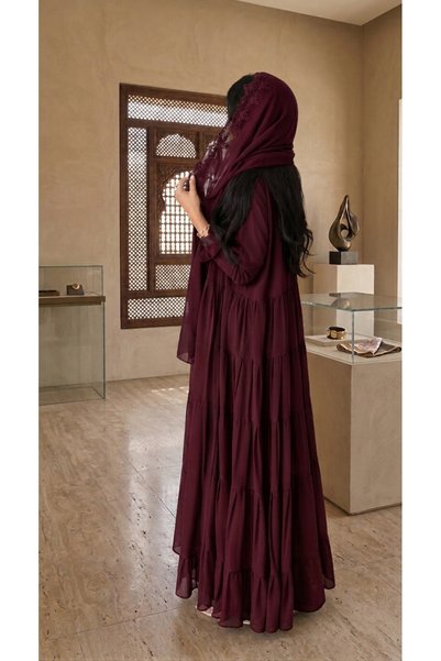 Abay-ti Fashionable Women's Layered Abaya (Available in Multiple Colors)