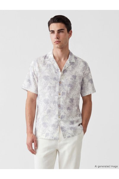 LC Waikiki Lcw Visionregular Fit Patterned Viscose Men's Shirt