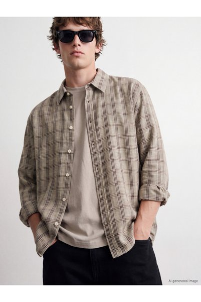 LC Waikiki Lcw Visionregular Fit Plaid Men's Shirt