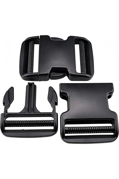 Generic 2" Heavy Duty Quick Side Release Buckles, Adjustable Strap Clips 2Pcs