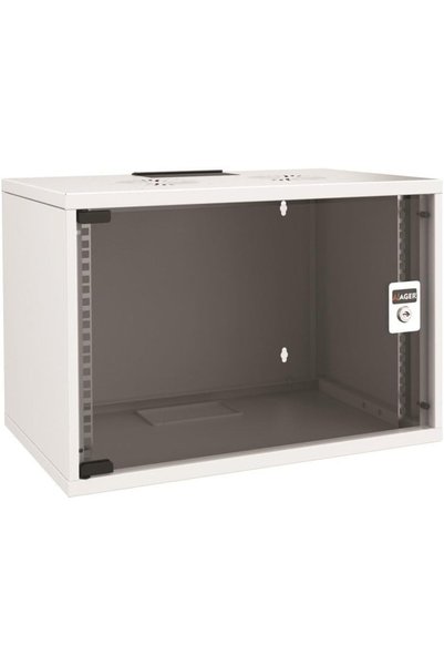 AGER 7U 510x400mm Duvar Tipi Beyaz Kabinet Demonte SOHO AG-SH07U5140B1-CBAA-B-D1