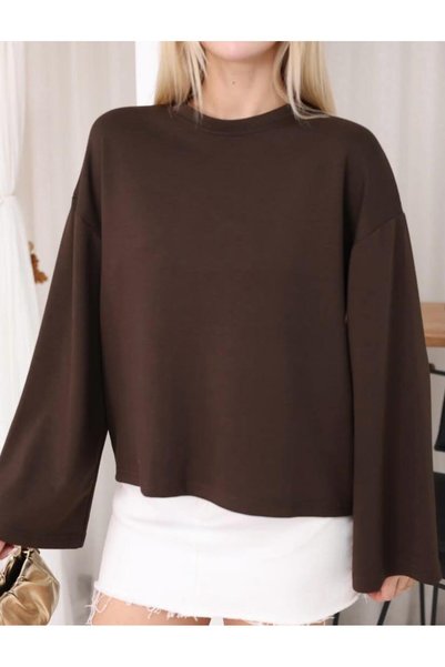 Makarina WOMEN'S LONG-SLEEVED OVERSIZED BODY SWEATSHIRT T-SHIRT