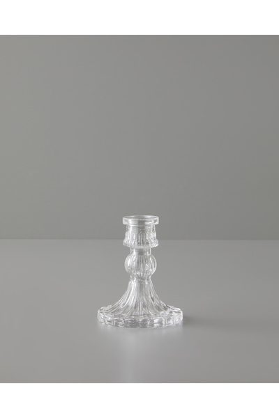 English Home Asia Cam Şamdan 10 cm Şeffaf