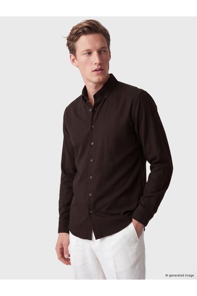 LC Waikiki Southblue regular fit textured men's shirt