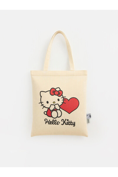 LC Waikiki Hello Kitty Εκτυπωμένη Τσάντα Καμβά
