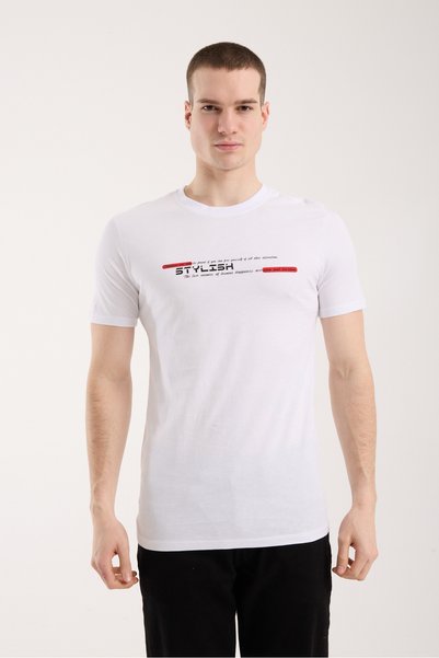 WeShaya Urban Minimal Text Printed Men's T-Shirt – Street Style, Casual Comfo...