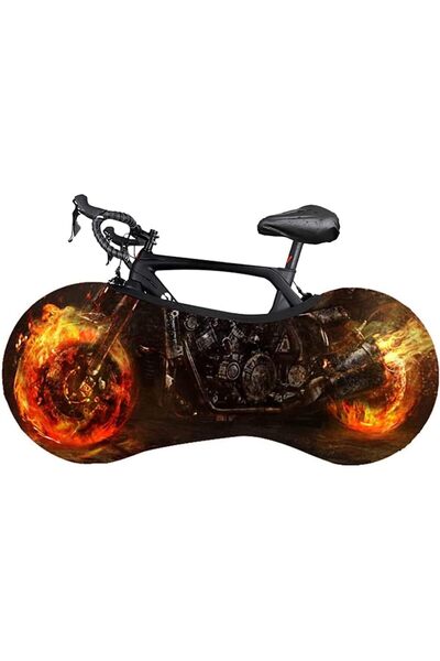 ELECDON Bicycle Cover Flame Wheel Dust Cover Bicycle Protective Cover with Bi...