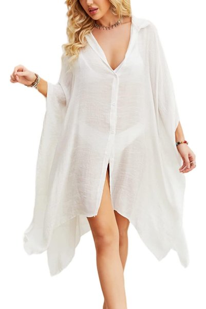KASTWAVE Maxi Bohemian Dress, Kimono, Beach Coverup