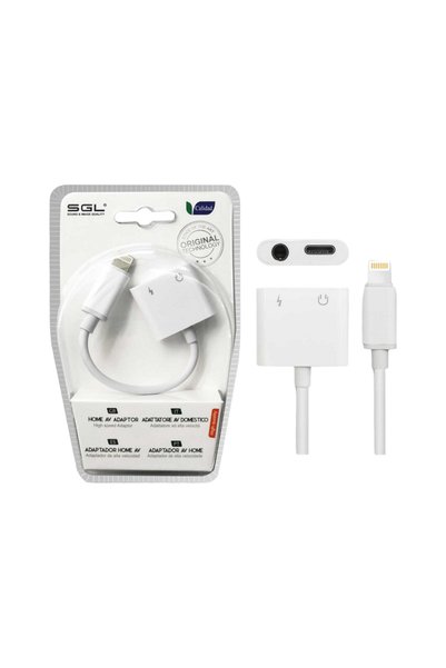 Tradesor Αντάπτορας για iOs 2in1 - Lightning σε έξοδο Jack & φόρτισης - T58 -...