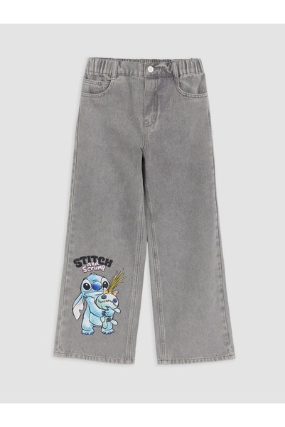 LC Waikiki Τζιν με στάμπα Lilo & Stitch για κορίτσια