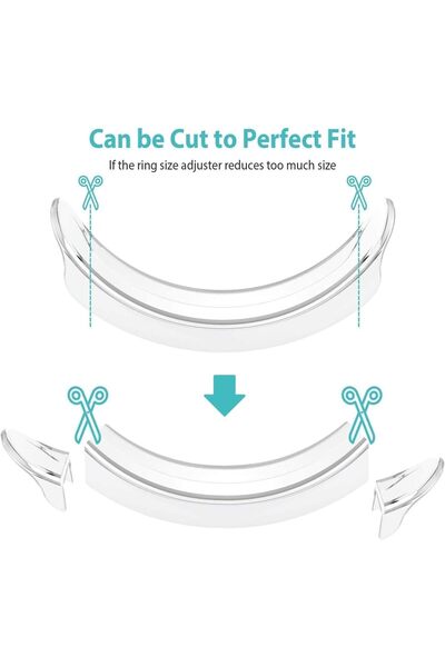 JKJ&ZXZ Ring Sizers for Loose Rings - 8 - Pack Easy-Clip Ring Size Adjuster f...