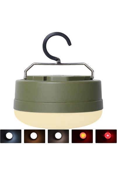 Generic Amkulop LED Camping Light,4Modes Portable AA Battery Powered Hanging ...
