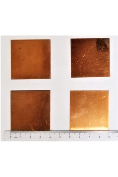 Generic Pure Copper Sheets 3.5 x 3.5 cm Thickness 0.6mm 12g for Jewelry Makin...