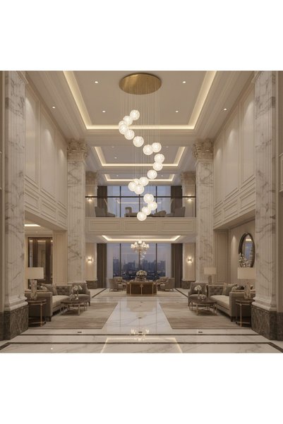 Flippy MILLE LED Crystal Chandelier, 18xG9, Diameter 60 cm x Height 340 cm, C...
