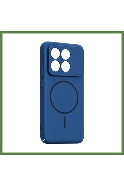 Hobibahçem غطاء Poco X6 Pro Mika PC Magsafe - أزرق HB006