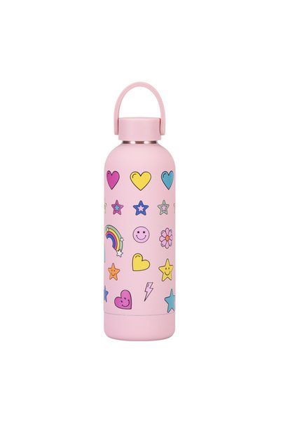 Generic Double Wall Stainless Steel Insulated Water Bottle 500ml with Handle ...