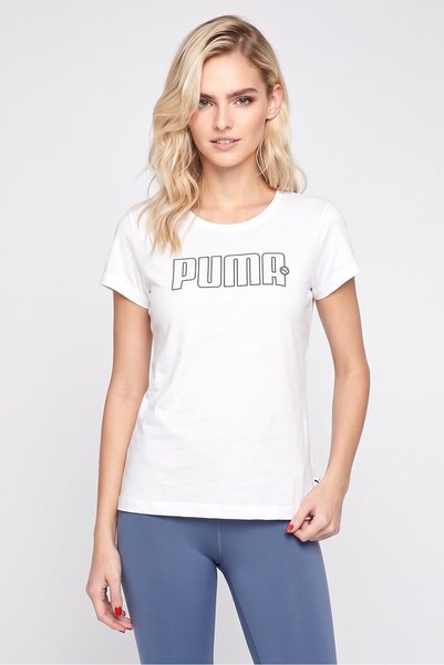 Puma Women Regular Fit Short Sleeve Outdoor T-Shirt, White