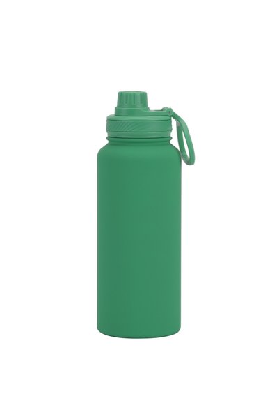 Generic Stainless Steel Sports Water Bottle 1L Wide Mouth Outdoor Insulated